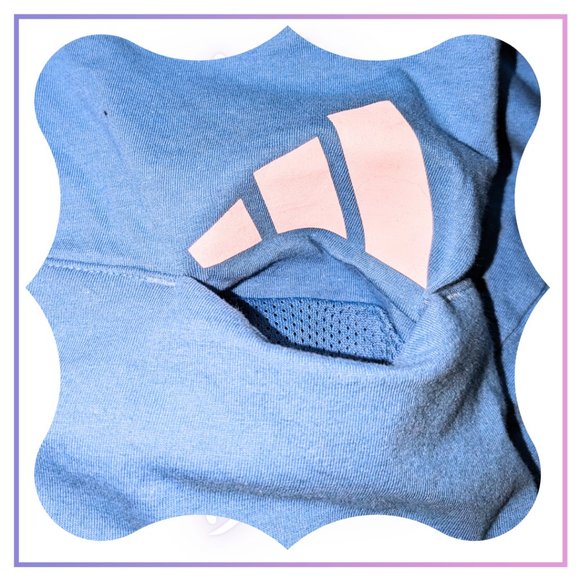 Unisex Adidas Teal/Blue Sports T, w/Hidden Mesh Pocket. Size M - Picture 3 of 13